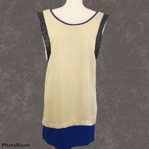 Sequin Color Block Shift Cocktail Party Dress - Elegant Unique